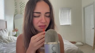 Asmr up close rambling mouth sounds