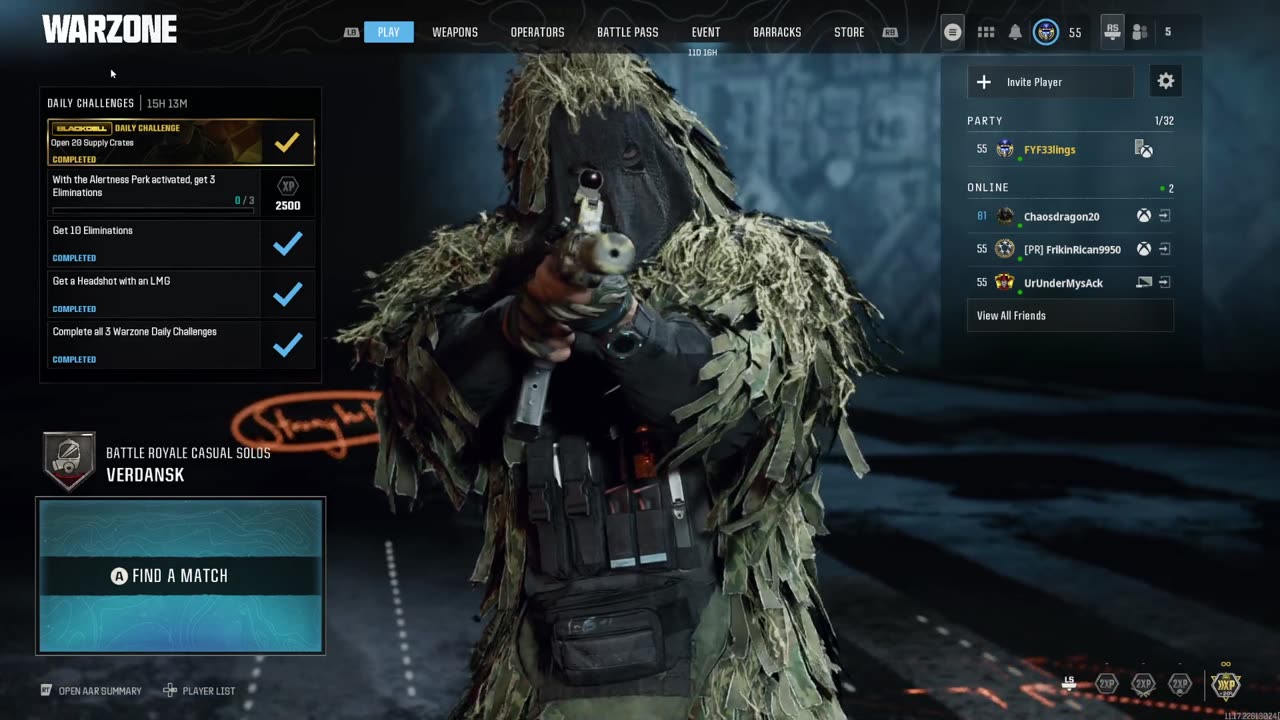 Getting my ass kicked in warzone