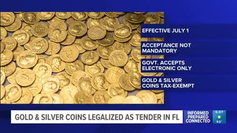 Gov. DeSantis signs bill to make gold, silver legal tender in Florida