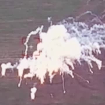 Exploding Russian SAM Putting On a Show