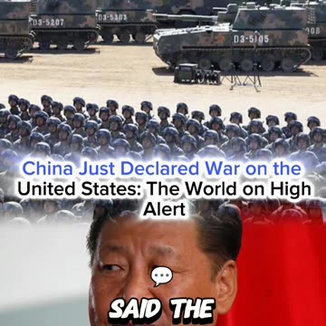 China Just Declared War On The United States: The World On High Alert 🚨 🚨 🚨