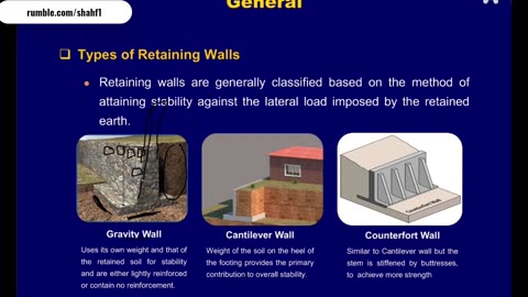 Introduction to design of retaining walls