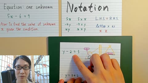 Asian teaches Maths - simple equation