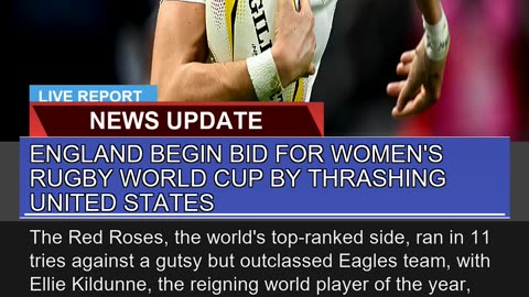England Begin Bid for Womens Rugby World Cup by T