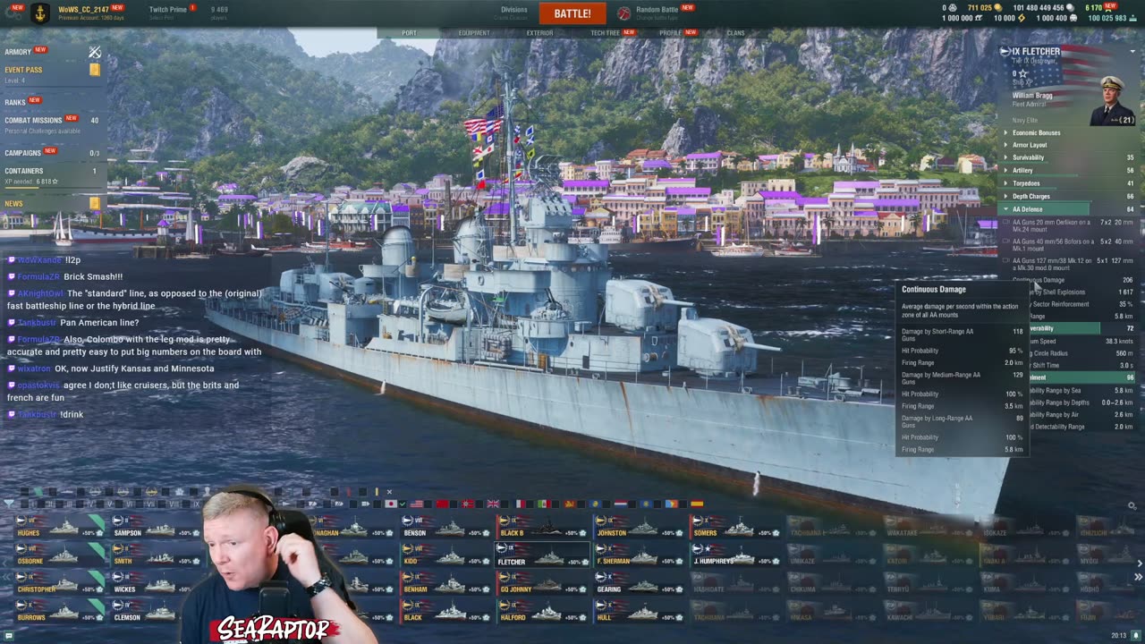 ⚓EN/CC⚓ Warships Wednesday 🔷 New American DDs! 🔷 !discord !drink !l2p !drops !cccode