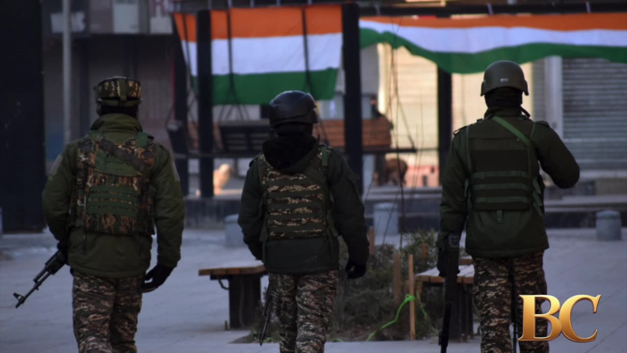 Indian military says Pakistani troops fired at positions along the border in disputed Kashmir