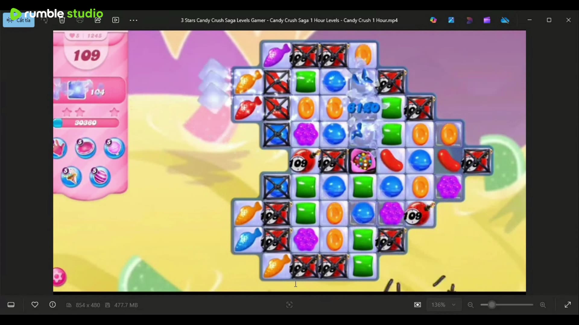 LIVE 3 Star Candy Crush Saga 1 Hour Levels
