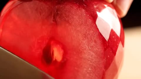 ASMR video Red apple