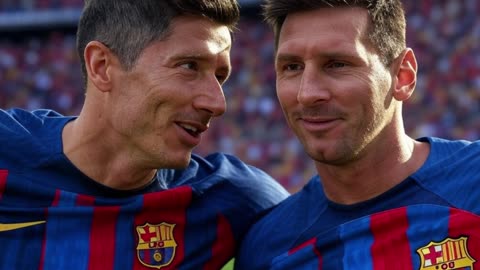 Lewandowski's Rocket Volley Equals Messi's Historic Barcelona Record.