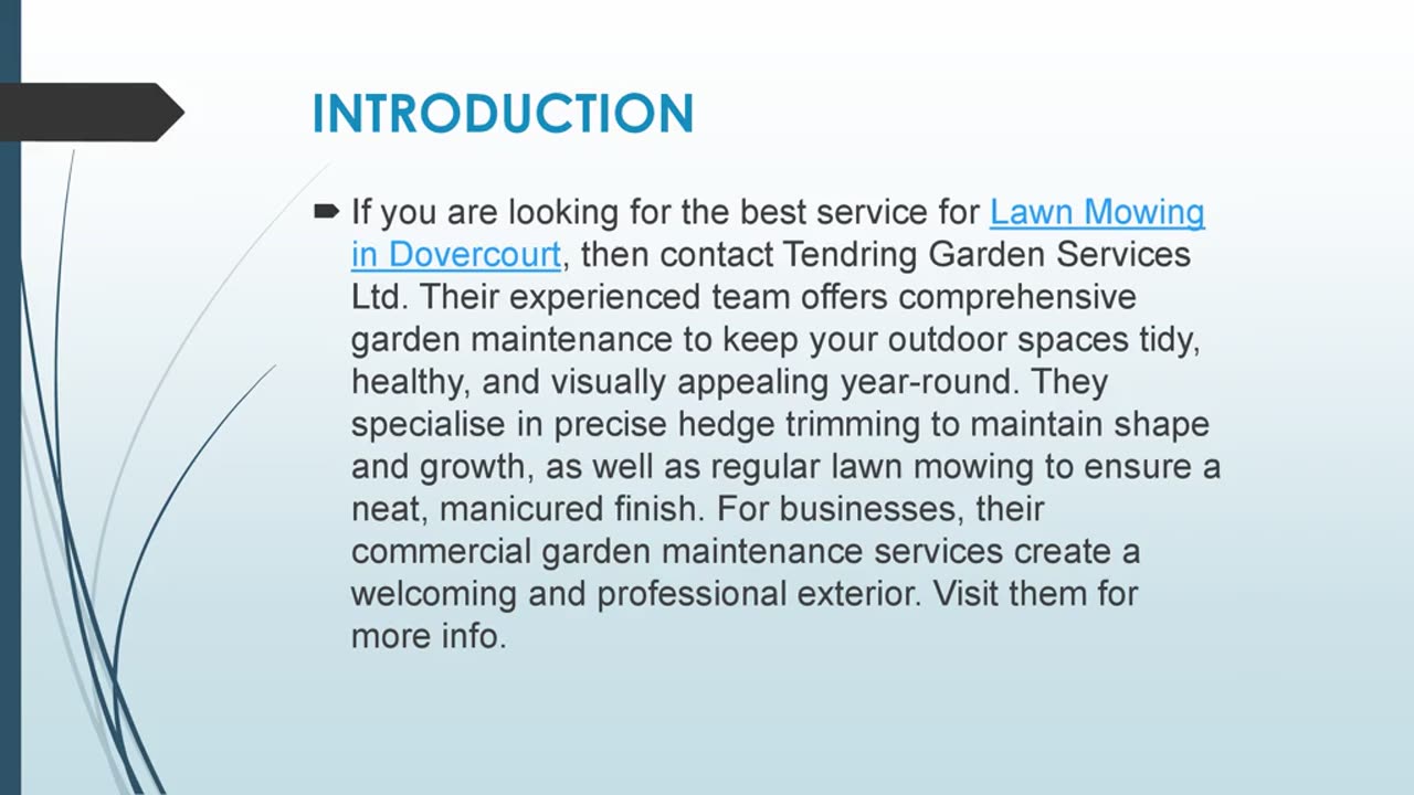 Best Lawn Mowing in Dovercourt