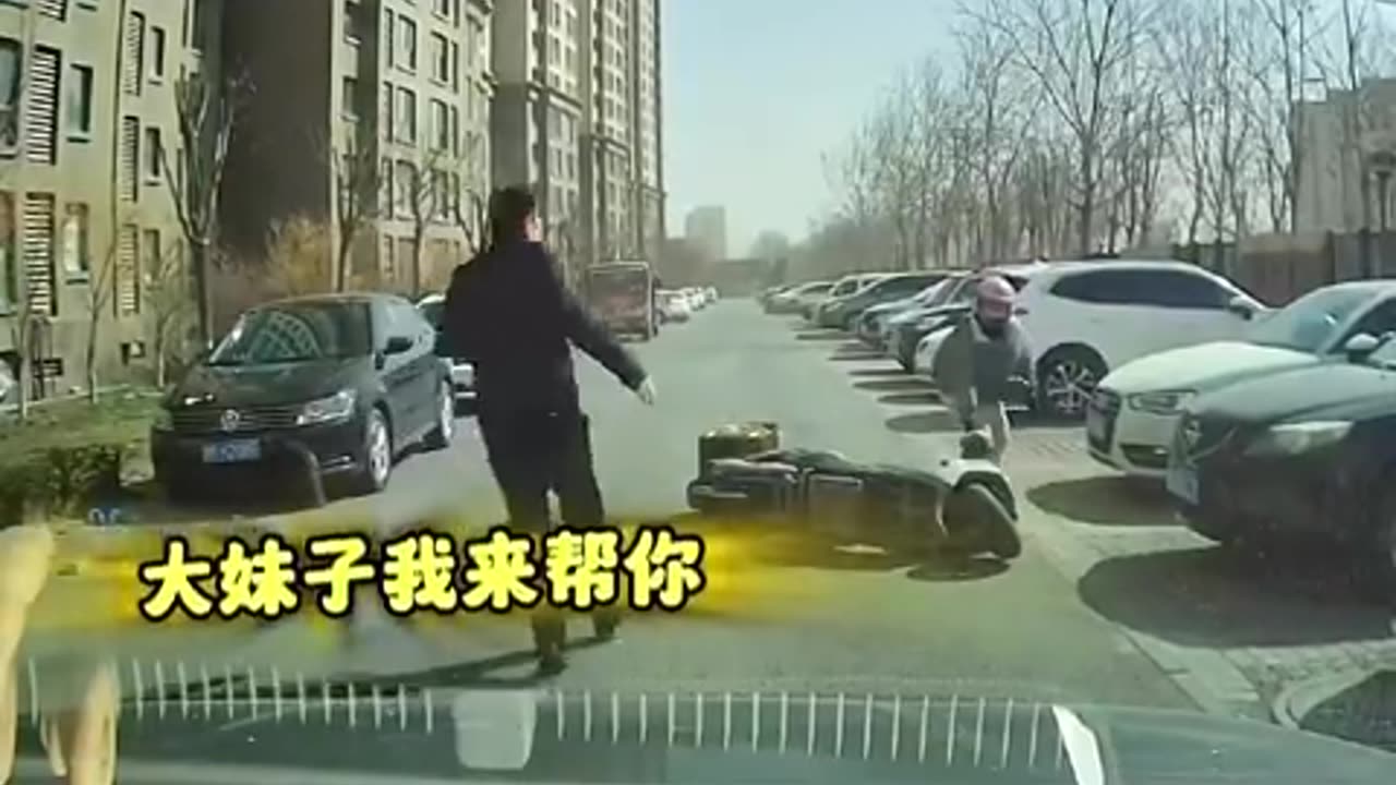 大风天里的倒霉瞬间