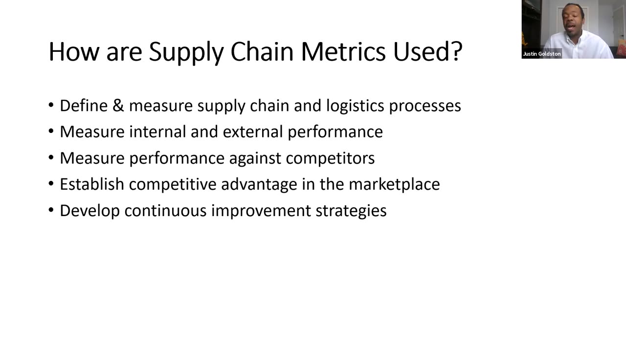 Gemach MOOC - SCM 201 - Coloroado Tech Uni. 1.3 Apply strategic metrics and measurements