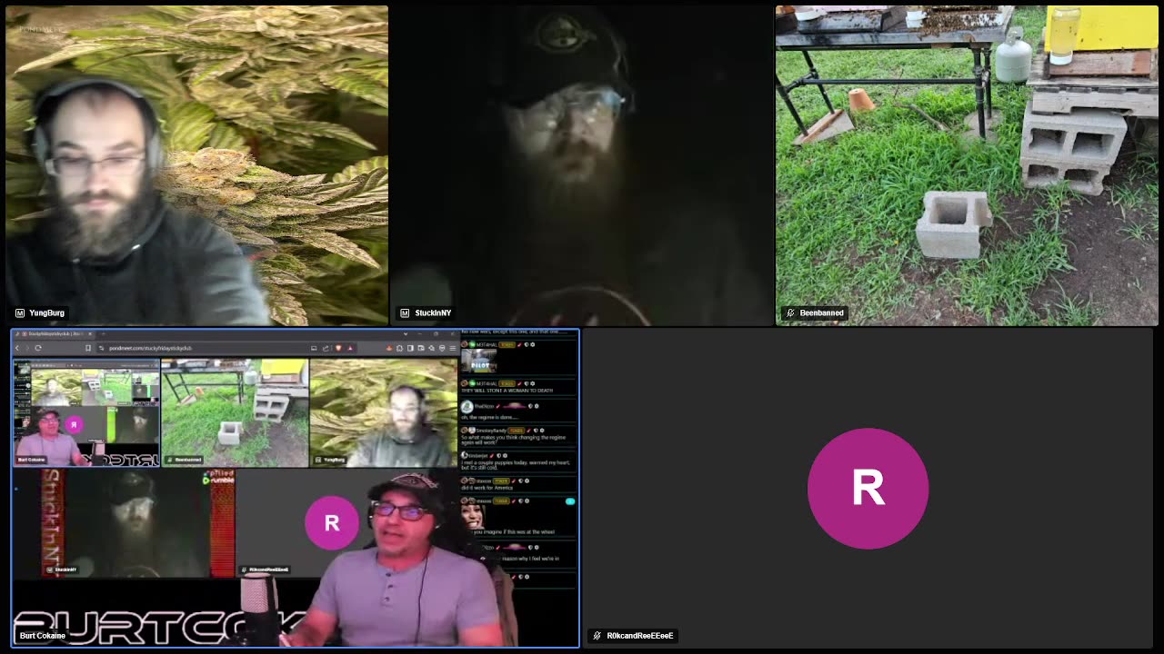 Burg's Lounge.. Hanging Out w/Frens #Live #Cannabis #420 #Hangout