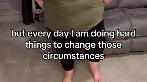 Her consistency for weight loss is admirable