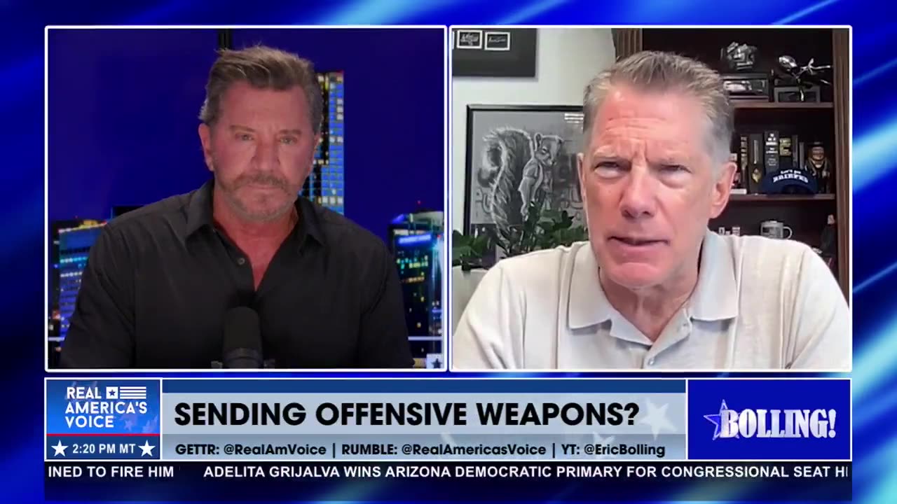 PROVIDING AID TO UKRAINE THROUGH NATO | Eric Bolling with Mike Baker
