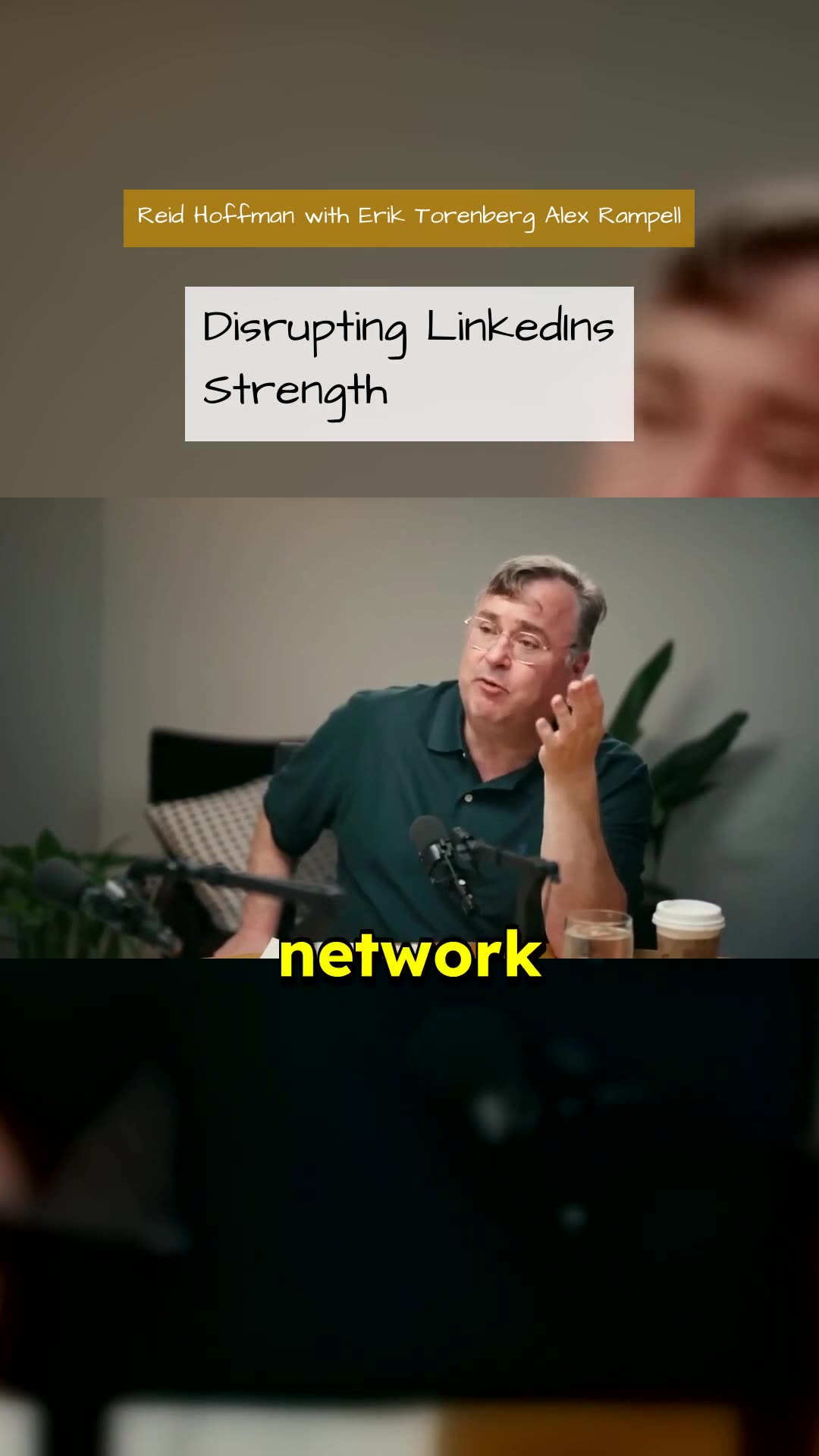 Disrupting LinkedIns Strength - Reid Hoffman with Erik Torenberg Alex Rampell