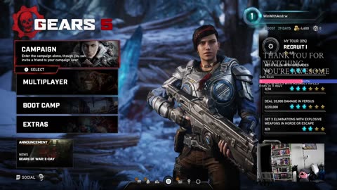 Gears Of War - With Tina - Win With Andrew - First Time Playthrough