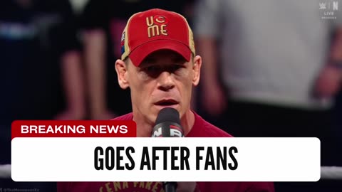 Cena Goes Off On Crowd, Crowd Goes Off On Him