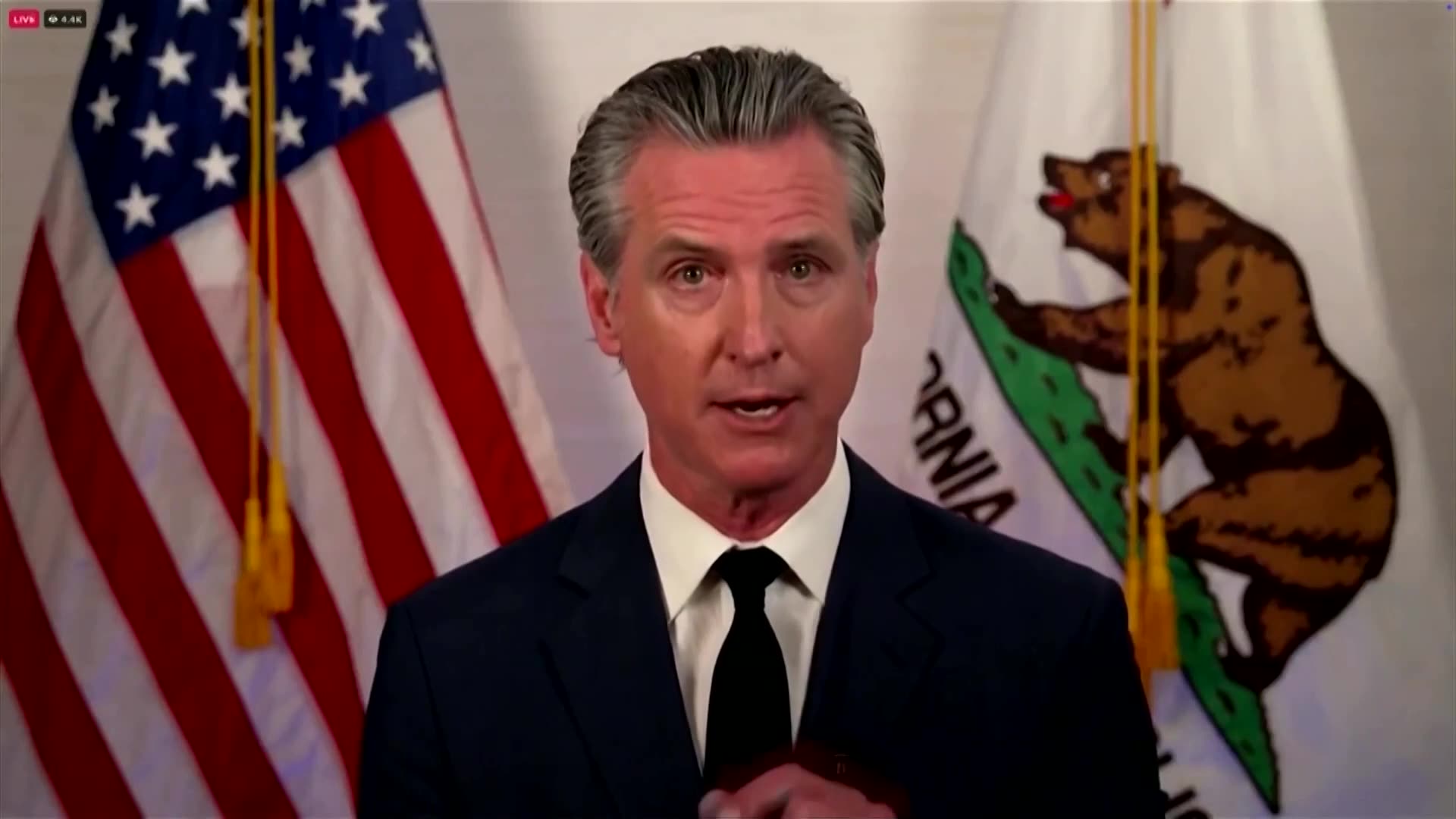 Californias Newsom says democracy is under assault in LA