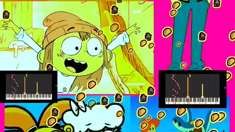 (Bluey & her dad Bandit/ Lily & her dad Will Wylde/Lenny & Lucy/ Marina & Sharko)