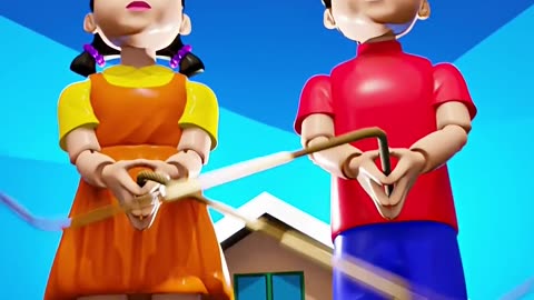 Double Trouble 😈 🦑Squid Game Jump Rope Challenge #pkxd #squidgame #jumprope #challenge #shortsaas