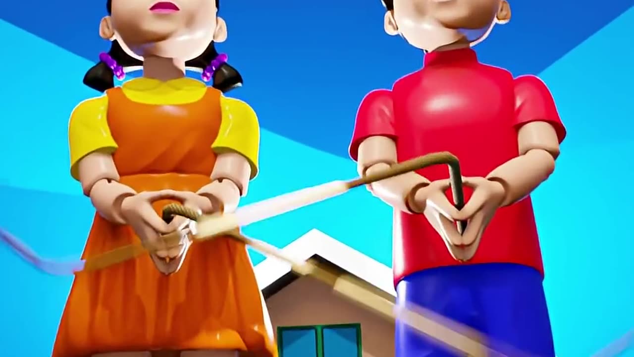 Double Trouble 😈 🦑Squid Game Jump Rope Challenge #pkxd #squidgame #jumprope #challenge #shortsaas
