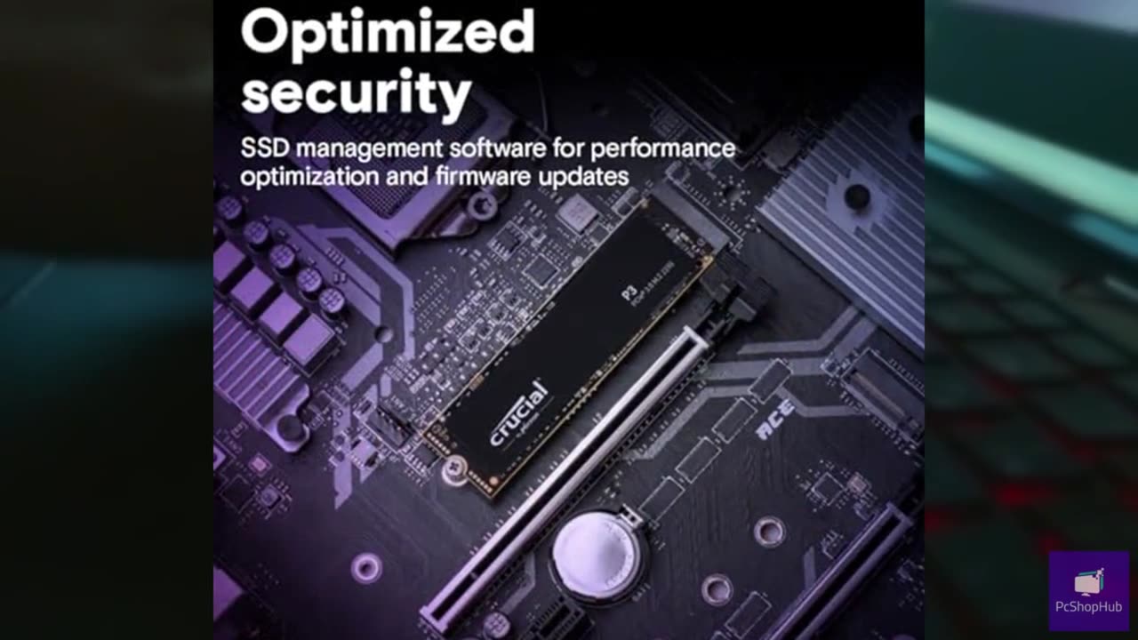 Crucial P3 500GB PCIe Gen3 3D NAND NVMe M.2 SSD, up to 3500MB/s - CT500P3SSD8