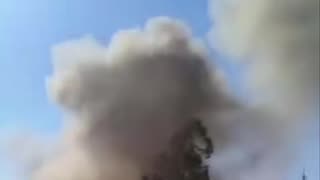 Israeli attack in Al-Kiswah, southern Damascus.