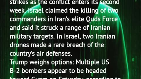 Israel record victory today over Iran after coordinated strike with the help of USA