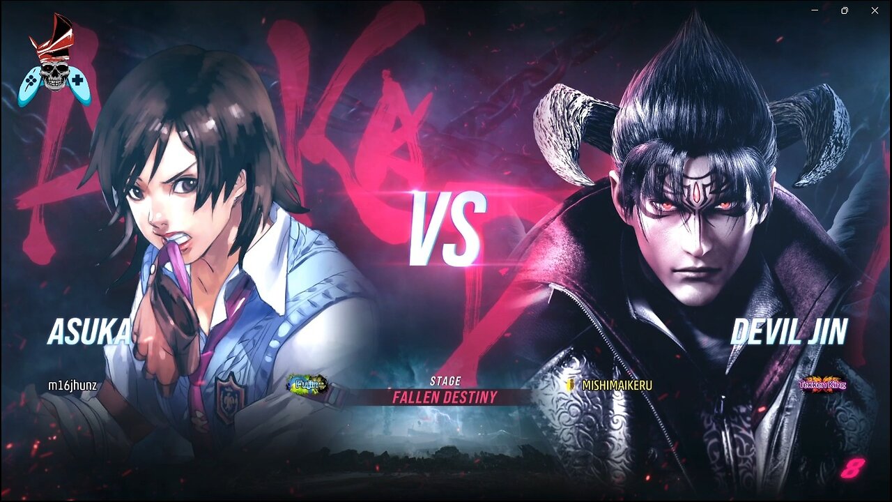 TEKKEN 8 Skulled Asuka Kazama Raijin promotion match