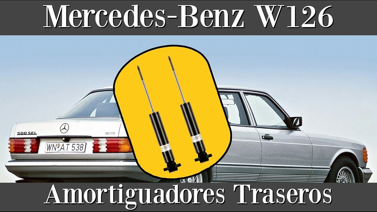 Mercedes Benz W126 - Cómo cambiar los amortiguadores traseros clase S tutorial