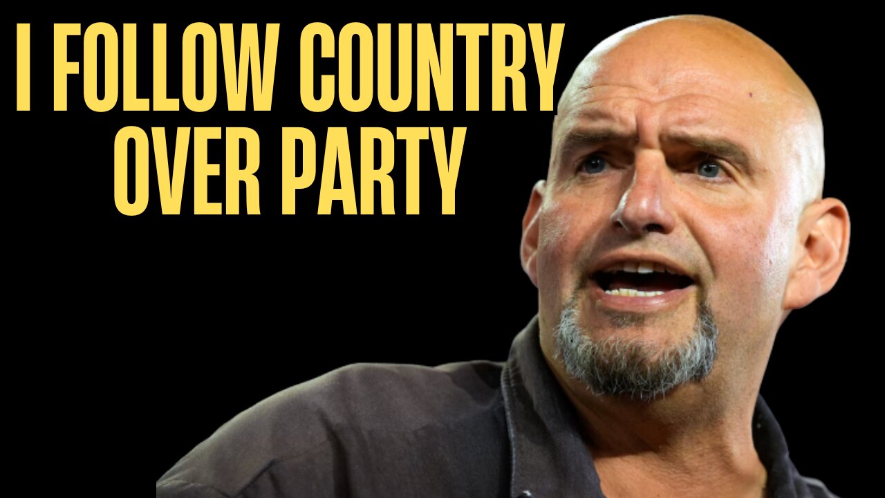 Fetterman Turns on His Own Party LIVE on Stage