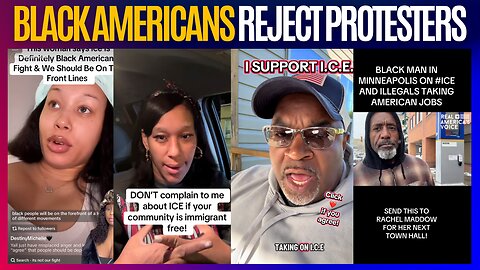 Black Americans are Tired of Liberal Anti ICE Protesters | "Not the Problem of Black Culture"