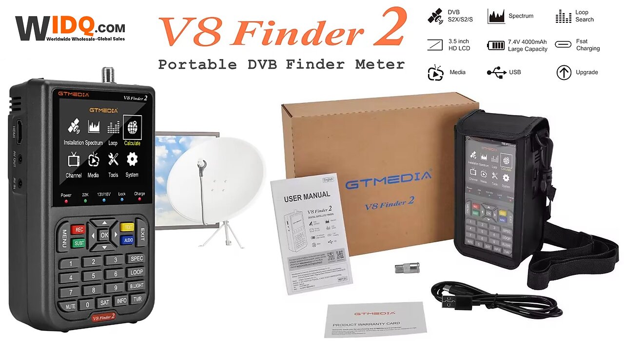 📡 Digital Satellite Finder DVB-S2X/S2/S 🔍📶