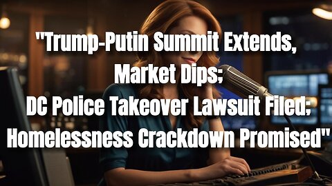 "Trump-Putin Summit Extends, Market Dips; DC Police Takeover Lawsuit Filed; Homelessness Crackdown