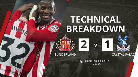 BLACK CATS BACK! 🔥 Sunderland Edge Palace to End Winless Run | Premier League Highlights