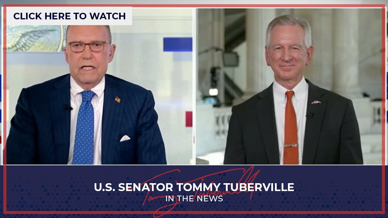 Tuberville Joins Kudlow to Discuss Farmers' Struggles, Democrats' "No Kings" and Banning Sharia Law