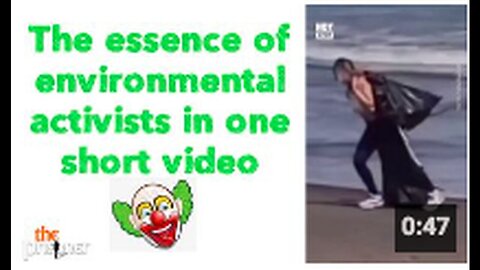 "Short Video Capturing the Essence of Environmental Activism 😉🤡"