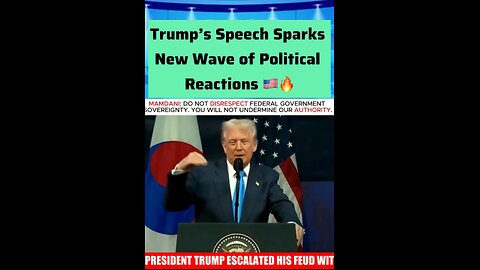 Trump’s powerful speech reignites political tension 🇺🇸🔥 #BreakingNews #Politics
