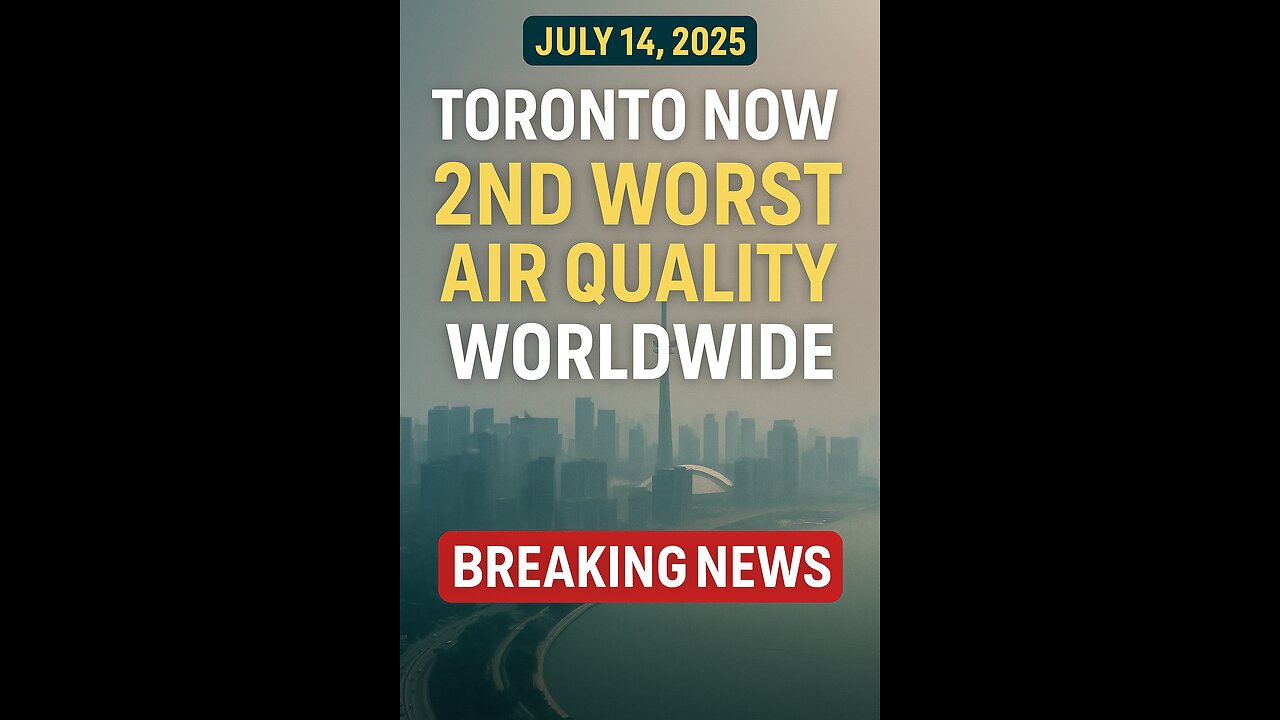 🌫️ Toronto’s Air Quality Emergency | Ranked #2 Worst in the World! 😷
