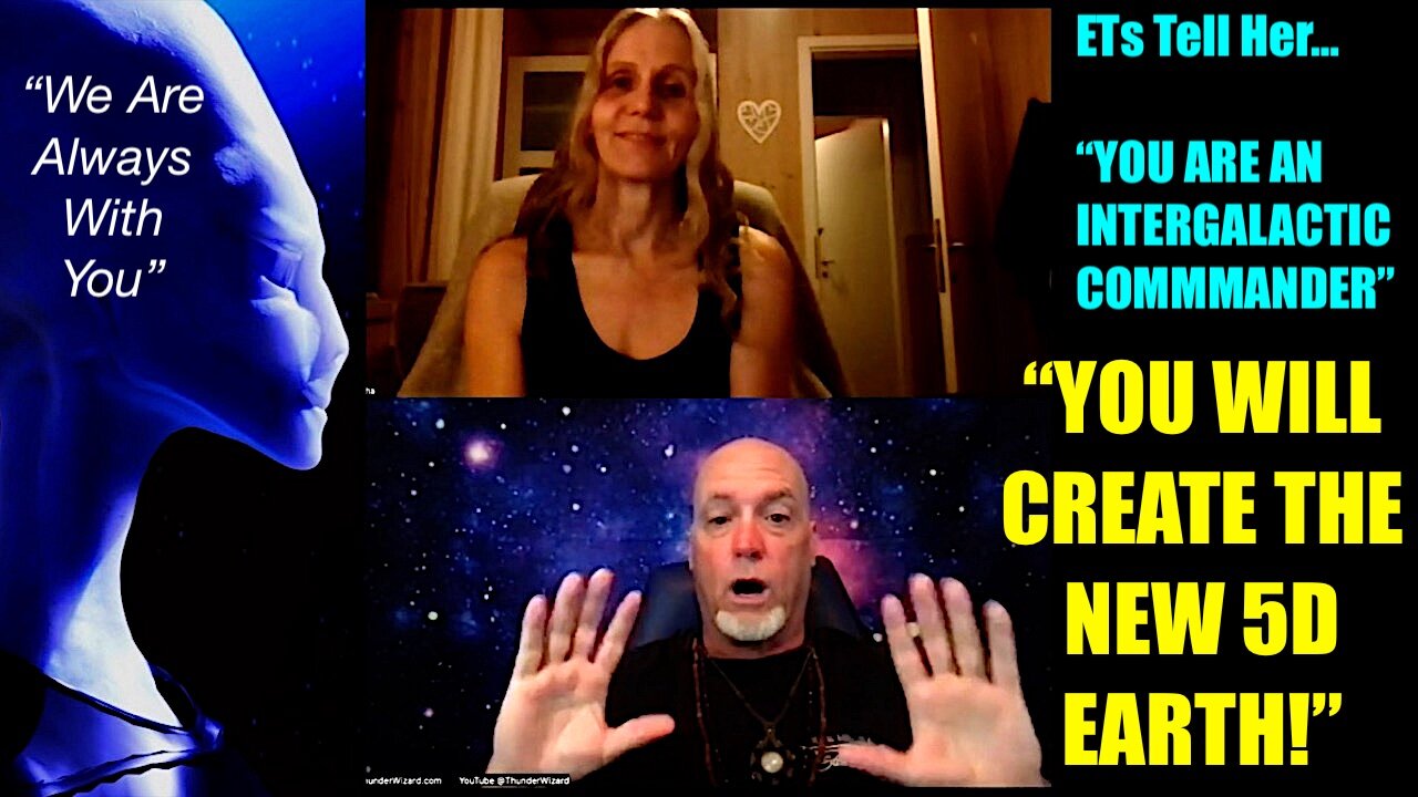 Blue Skinned ETs Tell Her "You Are An InterGalactic Commander