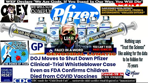 DOJ Moves to Shut Down Pfizer Clinical-Trial Whistleblower Case Even as FDA Confirms Children Died