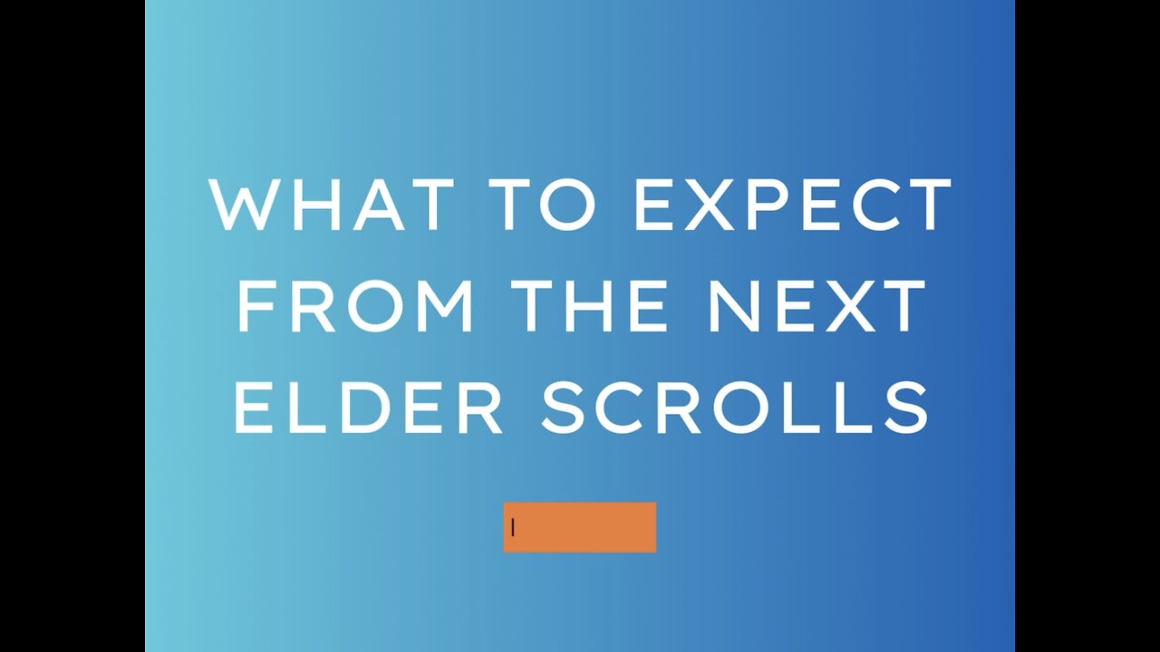 What To Expect From The Next Elder Scrolls #ElderScrolls6 #Skyrim #TES6 #OpenWorldGames #Bethesda