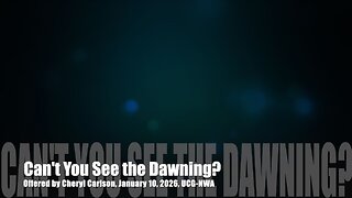 Can't You See the Dawning?, by Cheryl Carlson