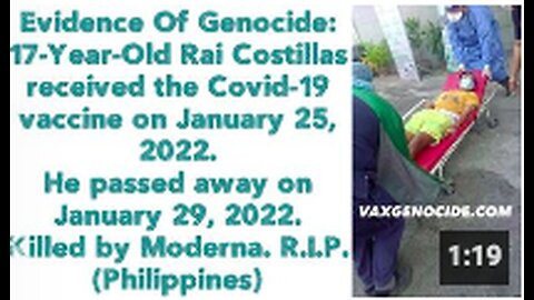 "17-Year-Old Rai Costillas Receives Covid-19 Vaccine on January 25, 2022"