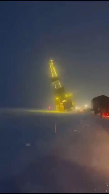 The Doyon 26 drilling rig, the largest land-based drilling rig in North