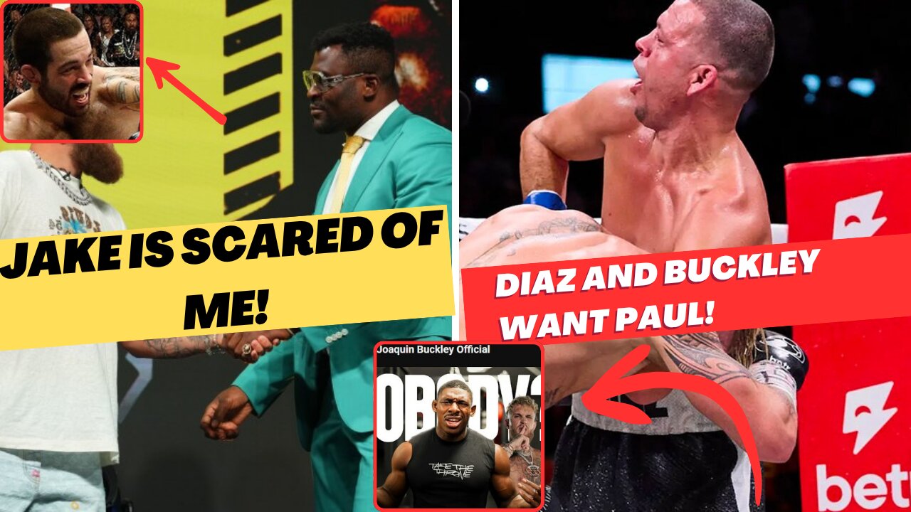 Francis Ngannou & Nate Diaz CLAP BACK at Jake Paul! INSANE Back and Forth Gets Personal!