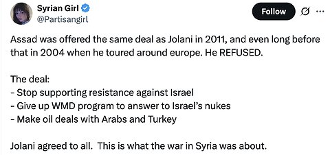 Syrian Julani's (Al-Sharaa's) Deal with the Devil – Video #217