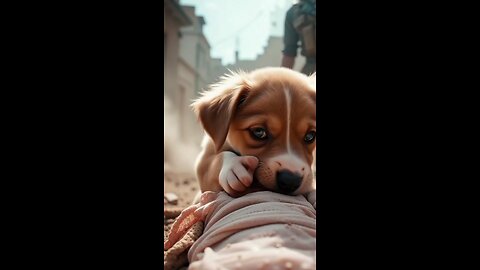 The puppy cried very new born baby, unable to save the kitten#RabbitRescue#CuteAnimals#AnimalRescue