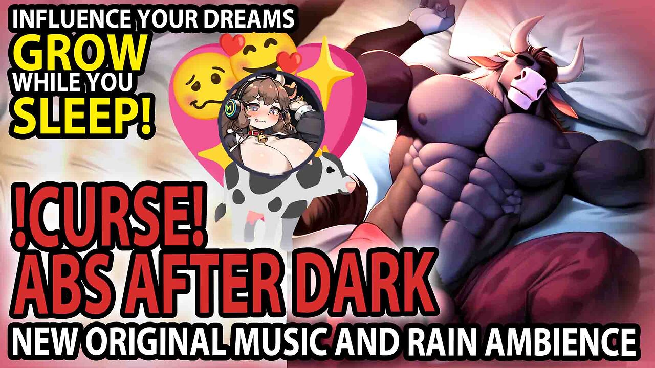 😴🐂 ABS AFTER DARK !CURSE! 🐂😴 Sleep Triggered Muscle Growth & Male Enhancement Subliminal Audio 💖🎶🐄